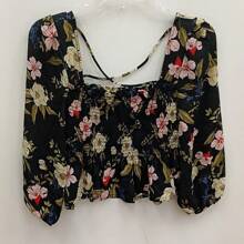 BLUSA MANGA LARGA - Negro - Ver 1
