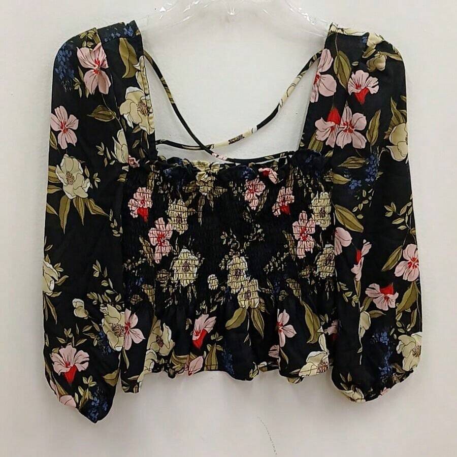 BLUSA MANGA LARGA - Negro - Ver 1