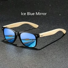 Moda Bambus Drewno Vintage Kwadrat Unisex Moda Okulary Mężczyźni Kobiety Luksusowa Marka Projektant Drewniane Moda Okulary Klasyczne Tropikalna Plaża Wakacje Lato Pastele Prostokąt Okulary Błyszczący Materiał Elegancki Estetyczny Wakacje Stroje Odcienie