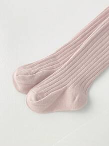 1 đôi quần tất tối giản, quần legging cho bé gái và trẻ sơ sinh, trang phục thể thao ngoài trời thường ngày, phù hợp cho mọi mùa, có thể phối cùng váy. - Hồng - Xem 7