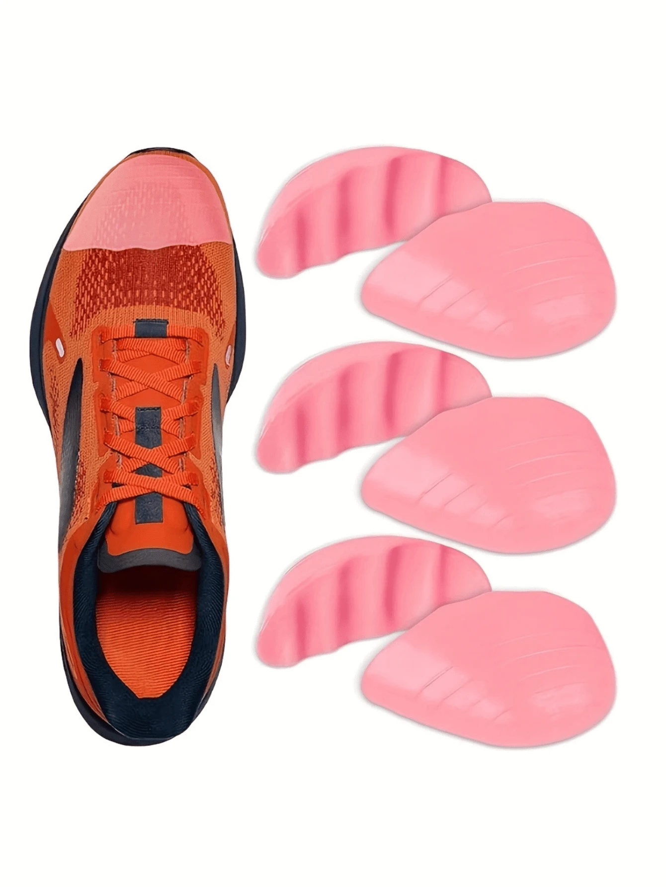 1 Cặp Miếng Lót Giày PU Mềm Mại & Thoải Mái Cho Cả Nam Và Nữ, Miếng Lót Có Thể Điều Chỉnh Kích Thước Cho Giày Cao Gót, Giày Tây & Bốt