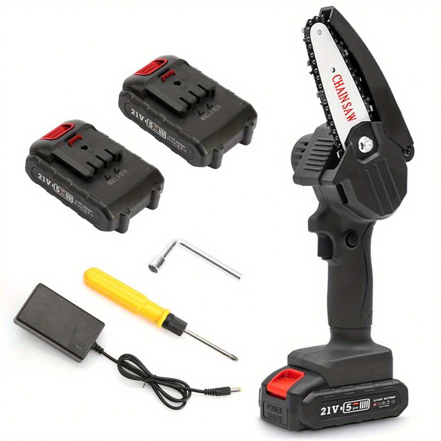 Mini Chainsaw 4Inch Portable Chainsaw For Cutting Wood And Pruning