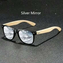 Moda Bambus Drewno Vintage Kwadrat Unisex Moda Okulary Mężczyźni Kobiety Luksusowa Marka Projektant Drewniane Moda Okulary Klasyczne Tropikalna Plaża Wakacje Lato Pastele Prostokąt Okulary Błyszczący Materiał Elegancki Estetyczny Wakacje Stroje Odcienie