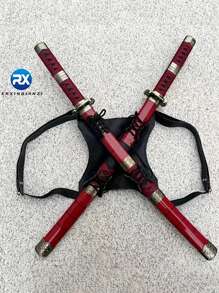 1 thanh kiếm Samurai cao cấp, đồ dùng ngoài trời, đồ hóa trang Halloween, phụ kiện biểu diễn sân khấu, dây đeo kiếm Deadpool - Nhiều màu - Xem 5
