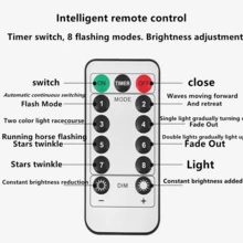 1 Gói, Dây đèn đồng 100 đèn LED 10M chạy bằng pin 3AA, Điều khiển từ xa, Chống thấm nước, 8 chế độ nhấp nháy, Trắng ấm 100 đèn LED, Thích hợp cho Giáng sinh, Tiệc sinh nhật, Cây thông Noel, Trang trí hộp quà - ánh sáng trắng ấm áp - Xem 6