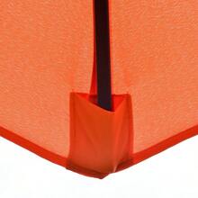 Outsunny 9FT 3 Tiers Patio Umbrella Outdoor Market Umbrella With Crank, Push Button Tilt For Deck, Backyard And Lawn, Orange - Orange+Polyester as Pic - View 9