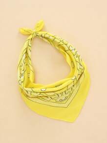 1pc Fashionable Paisley Pattern Scarf, Neckerchief, Headband - Multicolor - View 21