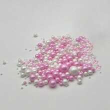 100g 金白色珍珠球蛋糕装饰洒甜珠珍珠球蛋糕装饰生日派对甜点烘焙装饰，不可食用 - 彩色 - 查看 6