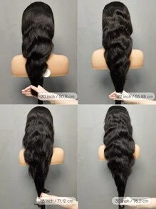 无胶假发 人发 预拔 预剪 可戴 5x5 波浪前蕾丝假发 人发 可戴 波浪前蕾丝假发 150% 密度 女士前部假发