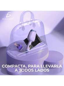 Plancha Waflera Para El Cabello Ondas De Sirena barberia - Lila Púrpura - Ver 2