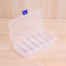 1 pieza Caja de almacenamiento con 5/6/10/15 compartimentos, plato de maquillaje, caja de almacenamiento para herramientas de pelo, caja dividida portátil con botón a presión, caja de almacenamiento de cosméticos de plástico, apta para cosméticos, horquillas, tocados, fiesta de revelación de género, perfecta para cumpleaños, bodas, fiestas, el regalo perfecto para colegas, amigos y familiares, de vuelta a la escuela