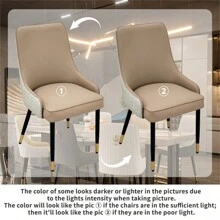 Silla de comedor de microfibra con anillo de aldaba para puerta Silla de tocador Windsor - Multicolor - Ver 9