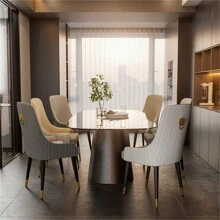 Silla de comedor de microfibra con anillo de aldaba para puerta Silla de tocador Windsor - Multicolor - Ver 4