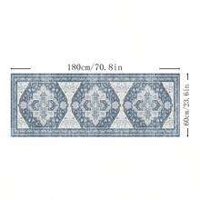 1 件长款走廊/入口地毯，家用室内地毯，客厅和入口垫，可洗仿羊毛地毯 - 彩色 - 查看 23