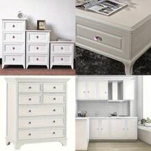 12个水晶玻璃橱柜拉手，适用于衣柜门、抽屉柜、鞋柜、厨房橱柜及其他家具，单孔1.18英寸，小型锌合金把手，家具配件 - 彩色 - 查看 7