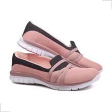 Women's Sneakers With Gel Insole Super Light And Comfortable Everyday Non-Slip Walking Running Gym - 淺粉色 - 查看 3
