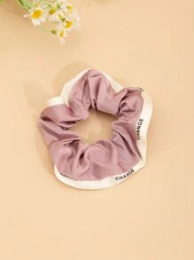 3 件/套随机颜色女孩荷叶边纯色发带，适合日常休闲使用