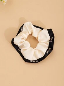 3 件/套随机颜色女孩荷叶边纯色发带，适合日常休闲使用