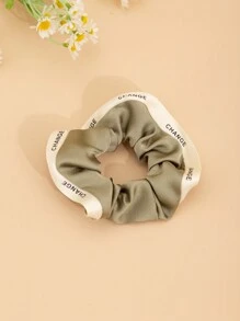 3 件/套随机颜色女孩荷叶边纯色发带，适合日常休闲使用