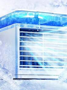 Mini Ar Condicionado Portátil Air Cooler Climatizador Umidificador Com Luz Led Usb