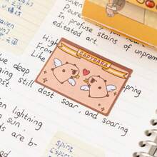 1 Box/256pcs Capybara Pull-Tab Sticky Notes, Adhesive Index Tabs, Cute Cartoon, Student Memo, Message Sticky Paper - Multicolor - View 7