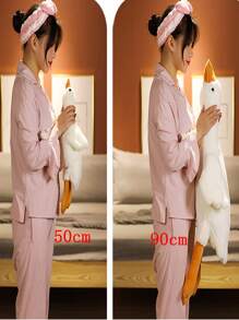 1pc Đồ chơi nhồi bông hình con ngỗng hoạt hình dễ thương, Búp bê hình con vịt nhiều màu Squishy hình con vịt, Ngỗng trắng, Đồ chơi nhồi bông hình con vịt, Thú nhồi bông hình con gà, Squishy dễ thương, Động vật nhồi bông - trắng - Xem 3