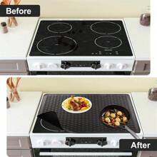 Kitchen Countertop Silicone Pad-Resistant Silicone Baking Pad, Large Pastry Pad, Glass Countertop Stove Cover Countertop Protective Pad, Coffee Machine, Crafts, Gray, Anti Slip Pad, To Prevent The Pot From Sliding During Cooking - 灰色 - 查看 8