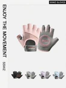 BAMANSHI 1 Pair Cycling Gloves Anti-Slip Mountain Bike Gloves For Breathable Biking Gloves Shock Absorbing MTB Bicycle Gloves Half Finger Suitable For Fitness, Yoga, Outdoor Sports Halloween