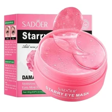 60 Piezas Mascarilla De Ojos De Galaxia De Rosa Para Hidratar, Humectar Y Reparar, Parche De Mascarilla De Ojos Para El Cuidado De La Piel - Rosa - Ver 8
