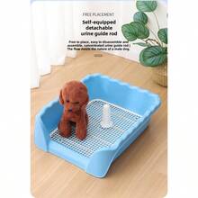 跨境热销宠物狗厕所杆尿垫架自动清洁防踩便便尿碗适用于中小型犬 - 彩色 - 查看 8
