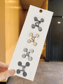 4pcs/1pc Invisible Adjustable Waist Trimmer And Buckle, Easy To Fit Clothing Accessories (Excluding Cardboard) - Multicolor - View 1