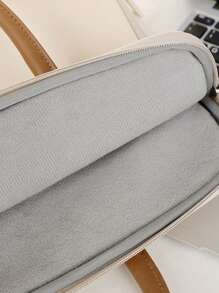 Customized Text Fashionable And Minimalist Laptop Bag, Student Conference Gift Laptop Bag, Business Minimalist And Casual Laptop Bag, Multifunctional Men's And Women's Exhibition Bag