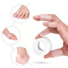 Kit 2 Transparent Adhesive Tapes Heel And Achilles Tendon Protector For Shoes, Slippers And Sandals 5 Meters - White - View 2