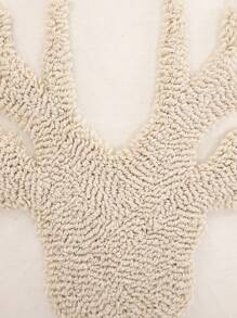 Miater 1件/2件装圣诞装饰枕套，毛绒刺绣圣诞鹿头，乡村风格装饰，适用于客厅、沙发、卧室，节日礼物，奶油色 - 米色 - 查看 5