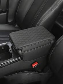 汽车中央控制台扶手套，皮革汽车中央控制台盖垫，带 2 个储物袋，通用中央控制台垫汽车扶手盖储物盒汽车内饰配件 - 彩色 - 查看 9