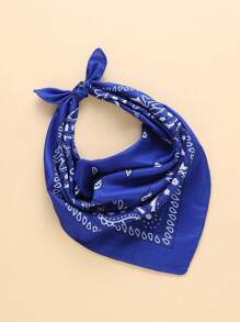 1pc Fashionable Paisley Pattern Scarf, Neckerchief, Headband - Multicolor - View 5