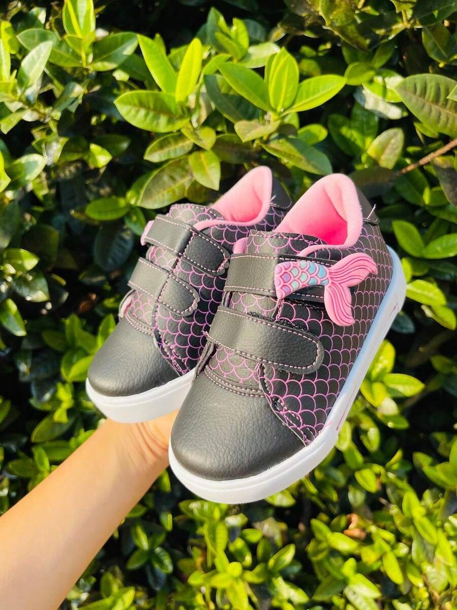 Pam Plim Girls' Casual Rubber Mermaid Sneakers Shoes - Xem 1