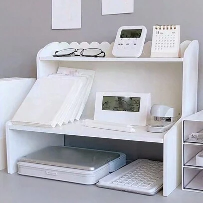 Eine Desktop-speicherbox Mittlerer Größe, Minimalistisch Und Modisches Multifunktions-desktop-regal Für Schlafzimmer- Und Bürogebrauch