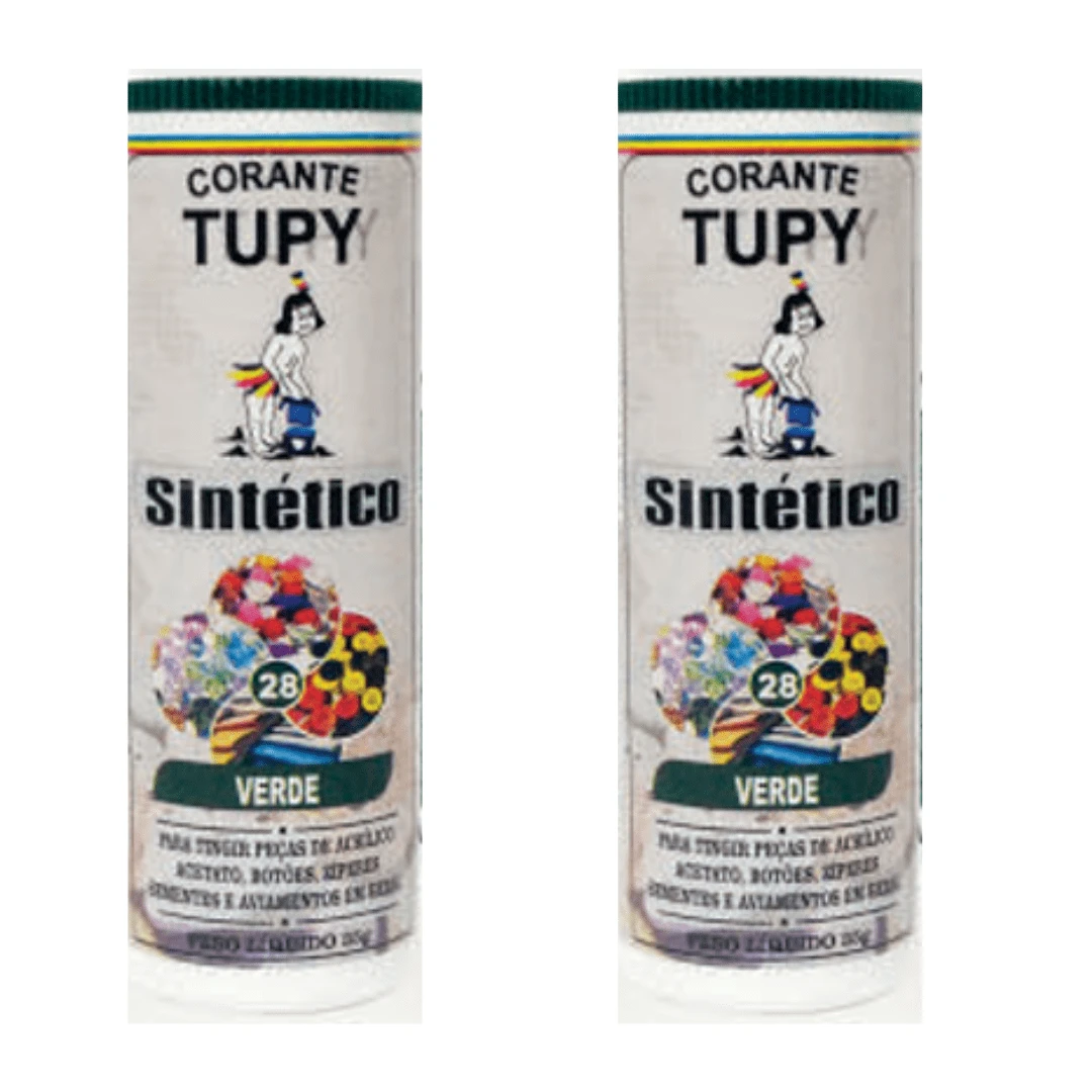 Tupy Synthetic Dye GREEN For Dyeing Buttons, Rhinestones, Acrylics, Accessories In General - 02 UNITS - màu xanh lá - Xem 1