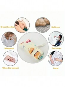 Bufanda Lactancia, Manta para Amamantar, Manta de lactancia para bebés y lactancia materna bufanda, Cubierta para cochecito, Manta de maternidad para amamantar a tu bebé,Cubierta para lactancia multiusos, Funda para portabebés, asientos y bufanda - Verde militar - Ver 6