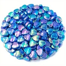 50 hạt/gói hình trái tim bằng Acrylic AB màu Vivid, thích hợp để làm đồ trang sức DIY - Hoàn hảo cho hoa tai và vòng tay - Phụ kiện trang sức chất lượng cao, bền, đa chức năng - Nhiều màu - Xem 13
