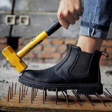 Men's Safety Work Shoes Breathable Safety Boots Comfortable Water Resistant Work Steel Toe Boots Puncture Proof Slip Climbing,Suit For Construction,Workers,Factory,Manufacturing, Workers,Warehouse,Logistics Staff Miners Mechanics Automotive Technicians Landscapers Gardeners