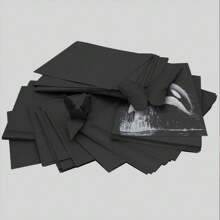 20 hojas de cartón negro de los tamaños A4 y A3, de 250 g/m²-300 g/m², cartón grueso y duro, material para dibujo a mano - negro - Ver 4