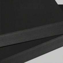 20 hojas de cartón negro de los tamaños A4 y A3, de 250 g/m²-300 g/m², cartón grueso y duro, material para dibujo a mano - negro - Ver 6