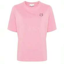 Maison Kitsuné Bold Fox Head Patch Comfort Short Sleeve T-Shirt Rosebud - 粉色 - 查看 1
