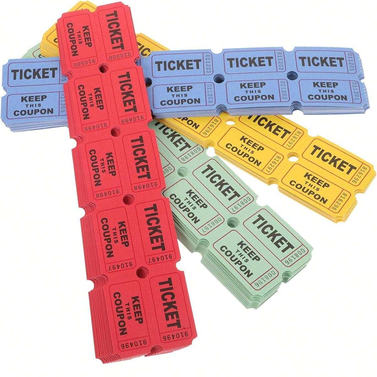 200Pcs For Classroom Raffle Tickets Single Paper Labels Drink Events ...