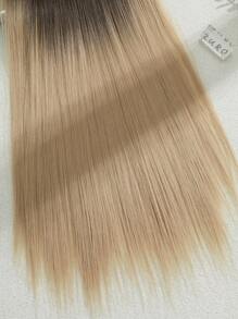 Bộ 4 miếng tóc nối dài 24 inch, kiểu ombre, thẳng, dạng kẹp, dành cho nữ, chất liệu tổng hợp, đủ dùng cho toàn bộ đầu. - Nhiều màu - Xem 5