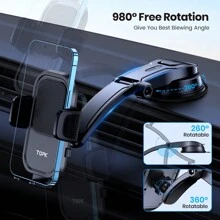 TOPK TOPK D40-C Car Phone Holder Mount , Upgraded Handsfree Stand, Phone Holder For Car Dashboard, Compatible With IPhone Android Cell Phones