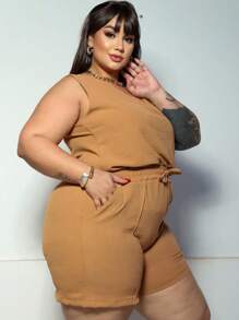 DUNA PLUS SIZE WOMEN'S SET - Camel - Ver 2