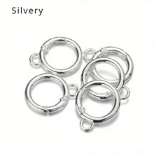 5pcs Stainless Steel Rotary Lobster Clasp, DIY Bag/Keychain Connecting Accessories